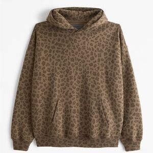 NWT! Abercrombie Viral Leopard Hoodie Size M